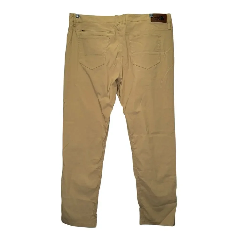 The‎ North Face Mens Motion Pants Tan Khaki Nylon Stretch Hiking Outdoor Size 38